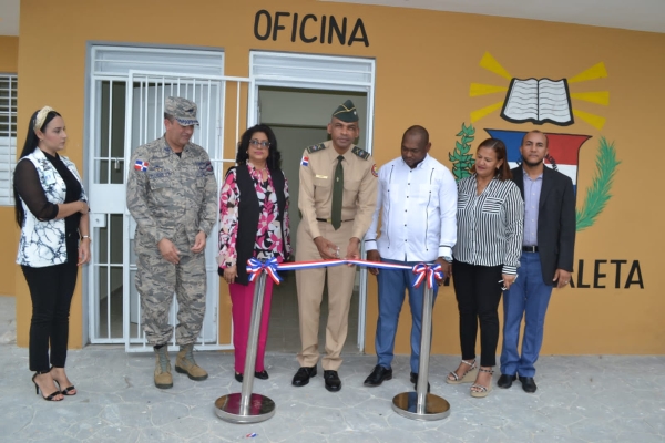DIGEV deja en operación nueva escuela técnico-vocacional en distrito municipal de La Caleta